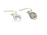 Fiery MOONSTONE Pear Shaped Sterling Silver Gemstone Earrings 925 - (MSER2903181)