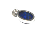 Blue Oval LAPIS LAZULI Sterling Silver 925 Gemstone Pendant - (LLPT2003181)