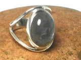 Fiery LABRADORITE  Sterling Silver 925 Oval Gemstone Ring