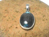 Fiery Oval LABRADORITE Sterling Silver 925 Gemstone Pendant