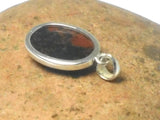 Oval Mahogany Obsidian Sterling Silver 925 Gemstone Pendant