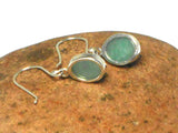 Oval Shaped AMAZONITE Sterling Silver 925 Gemstone Earrings