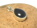 Teardrop Black ONYX Sterling Silver 925 Gemstone Pendant