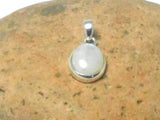 Small Oval MOONSTONE Sterling Silver 925 Gemstone Pendant