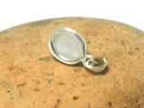 Small Oval MOONSTONE Sterling Silver 925 Gemstone Pendant