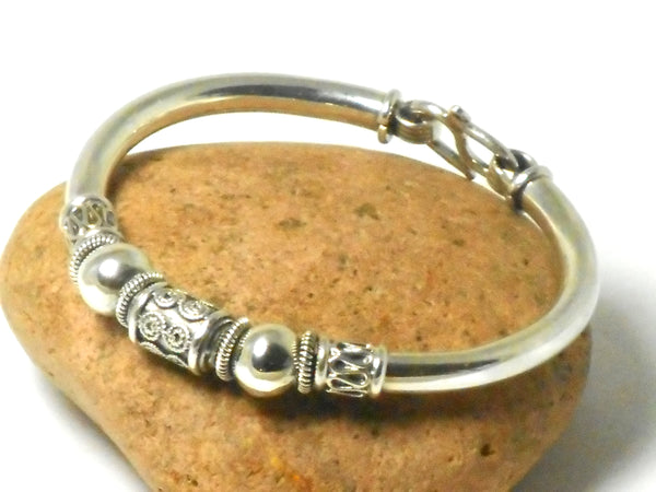 Balinese Snake Chain Sterling Silver 925 Link Bracelet