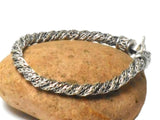 Balinese Snake Chain Sterling Silver 925 Bracelet - 20 cm