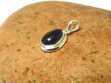 Small Teardrop Purple AMETHYST Sterling Silver 925 Gemstone Pendant