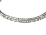 4 mm Balinese Snake Chain Sterling Silver 925 Bracelet - 19 cm