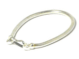 4.5 mm Snake Chain Sterling Silver 925 Bracelet - 20 cm