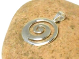 Sterling Silver 925 Spiral Pendant - 22 mm diameter