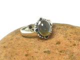 Fiery Oval Labradorite Sterling Silver 925 Gemstone Ring - Gift Boxed