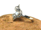 Fiery Grade 'A' Moonstone Sterling Silver 925 Gemstone Ring - Size O