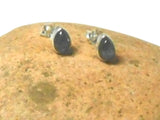 Fiery LABRADORITE Pear Shaped Sterling Silver Gemstone Stud Earrings 925 - 5 x 7 mm