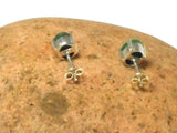 Oval Green EMERALD Sterling Silver 925 Stud Earrings - 5 x 7 mm