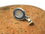 Fiery Oval MOONSTONE Sterling Silver 925 Gemstone Pendant