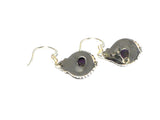 AMETHYST Sterling Silver Gemstone Earrings 925 - (AME2402161)