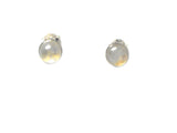 Round MOONSTONE Sterling Silver Gemstone Stud Earrings 925 - 6 mm