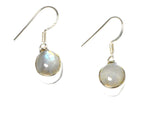 Oval MOONSTONE Sterling Silver Gemstone Earrings 925 - (MSE1306171)