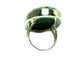 Oval Shaped Tibetan TURQUOISE Sterling Silver 925 Gemstone Ring - Size P - (TTR2505172)