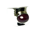 RUBY Sterling Silver 925 Gemstone Ring - Size  O - (RUR2505171)