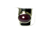 RUBY Sterling Silver 925 Gemstone Ring - Size  O - (RUR2505171)