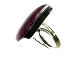 RUBY in ZOISITE Sterling Silver 925 Gemstone Ring - Size P - (RZR2505171)