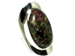 EUDIALYTE Sterling Silver 925 Gemstone Ring - Size P