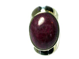 RUBY Sterling Silver 925 Gemstone Ring (Size L) - (RUR1306171)