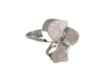 Adjustable ROSE QUARTZ Sterling Silver 925 Gemstone Ring - (RQR02081711)
