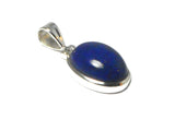 Blue Oval LAPIS LAZULI Sterling Silver 925 Gemstone Pendant - (LLPT0208171)