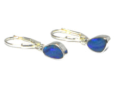 Australian Opal Sterling Silver 925 Gemstone Earrings 