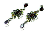 MULTISTONE Sterling Silver 925 Gemstone Earrings - (MSE1207171)