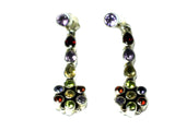 MULTISTONE Sterling Silver 925 Gemstone Earrings - (MSE1207172)