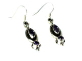 AMETHYST Sterling Silver Gemstone Earrings 925 - (AME1207172)