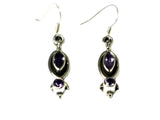 AMETHYST Sterling Silver Gemstone Earrings 925 - (AME1207172)