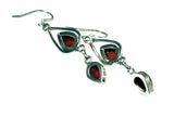 CORAL Sterling Silver Gemstone Earrings 925 - (CER3105171)