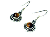 TIGER'S EYE Sterling Silver925 Gemstone Earrings - (TEE3105171)
