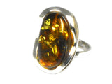 Adjustable Baltic AMBER Sterling Silver 925 Gemstone Ring - (ABR0507173)