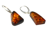 Baltic AMBER Sterling Silver Gemstone Earrings 925 - (AMBE0507172)