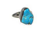 Adjustable 'Sleeping Beauty' TURQUOISE Sterling Silver 925 Ring