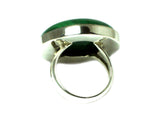 MALACHITE Sterling Silver 925 Gemstone Ring - Size Q - (MLR2305171)