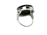 TIGERS EYE Sterling Silver 925 Oval Ring (Size: J) - (TER2305171)