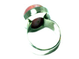 Pink OPAL Sterling Silver 925 Gemstone Ring - Size T - Hallmarked (POR2305171)