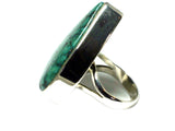 Tibetan TURQUOISE Sterling Silver 925 Ring (Size Q) - (TTR2305171)