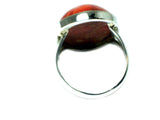 Sponge CORAL Sterling Silver 925 Ring (Sizes O) - (SCR2305171)