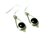 BLACK ONYX Sterling Silver Gemstone Earrings 925