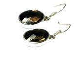 Smoky QUARTZ Sterling Silver 925 Gemstone Earrings - (SQE2605171)