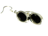 BLACK ONYX Sterling Silver Gemstone Earrings 925 - (BOER2605171)