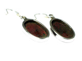 Mahogany Obsidian Sterling Silver 925 Gemstone Earrings - (MOBE2605171)